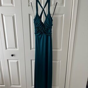 Elegant Teal Maxi Dress